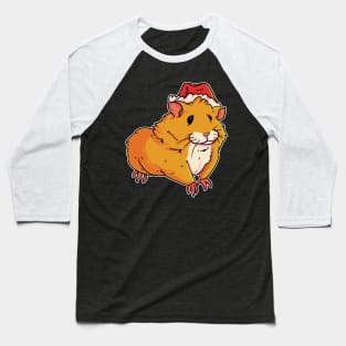 Christmas Hamster Baseball T-Shirt